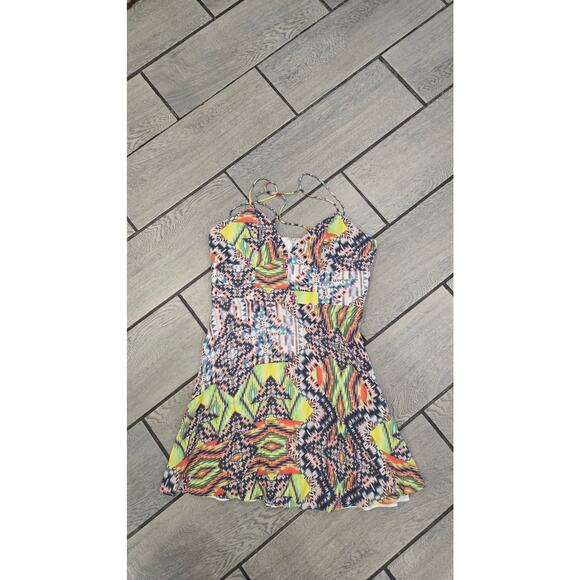 NBD x Naven‎ Twins Multicolor Tribal Print Mini Dress Size M - Picture 4 of 8